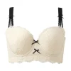 Cross-border large-sized lingerie for women, ultra-light and thin, with soft steel rims on top to lift and pull the breast, anti-sagging and adjustable bra Item Picture
